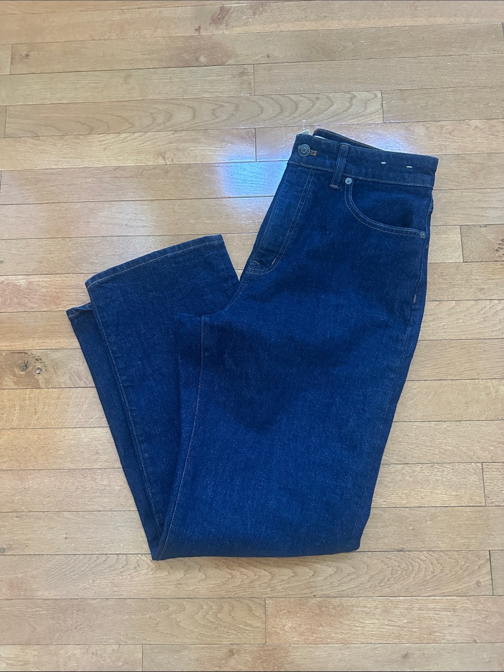 Madewell Men's Dark Blue 90’s Straight-Leg Jeans curvy